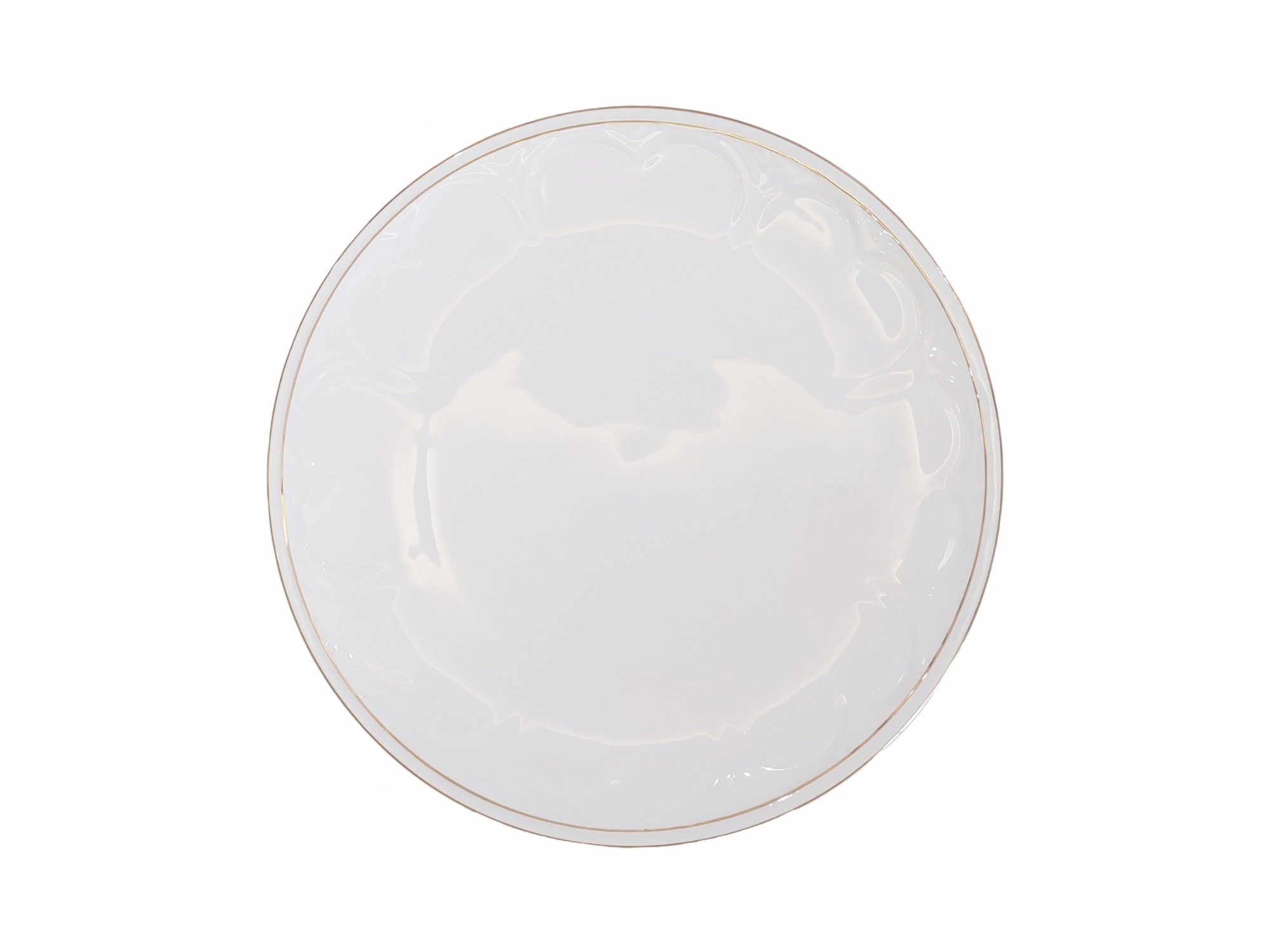 Cloud Pattern Gold Trim Plate