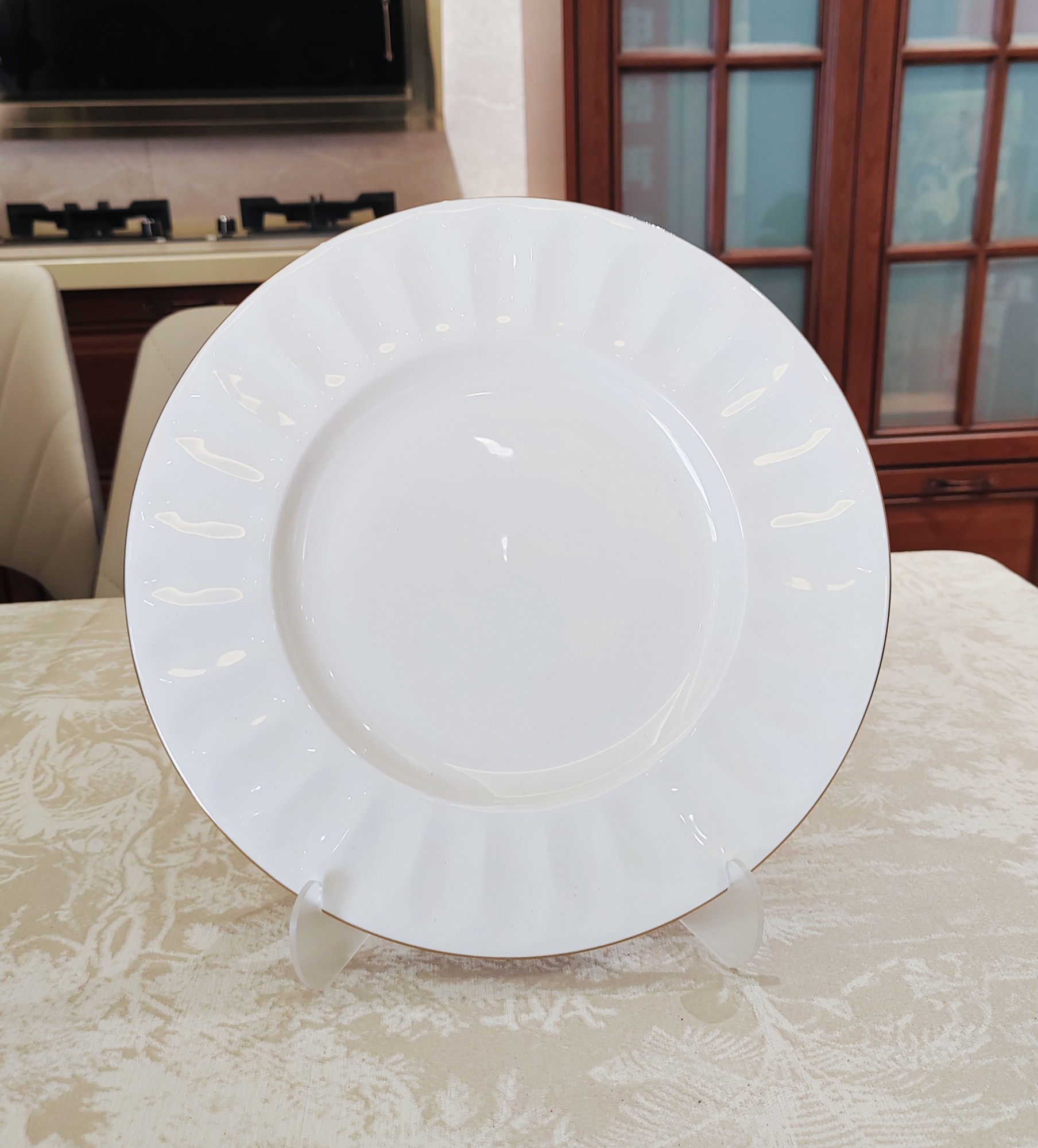 white bone china plate